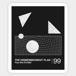 The Dismemberment Plan  / Minimalist Graphic Artwork Design Sticker